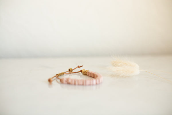 Son of a Sailor Shirin Bracelet in Dusty Pink