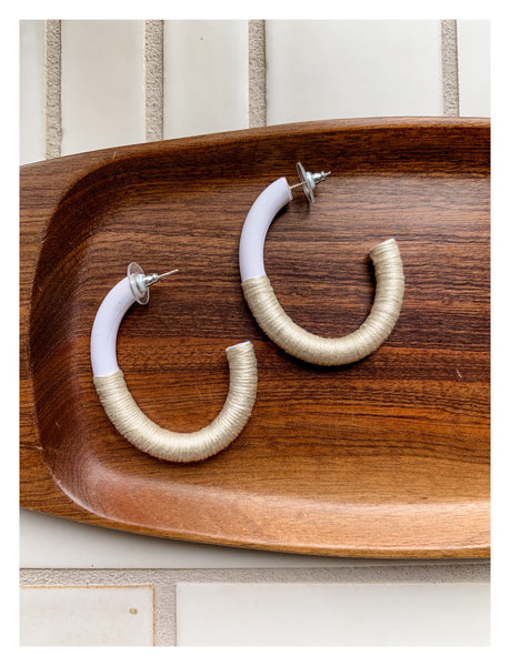 Ellen House Oval Dip Earrings (small)