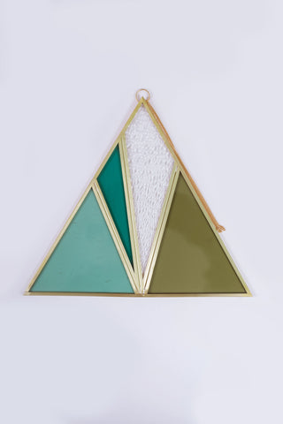 Moxie Bloom Stained Glass Triangle (no.2)