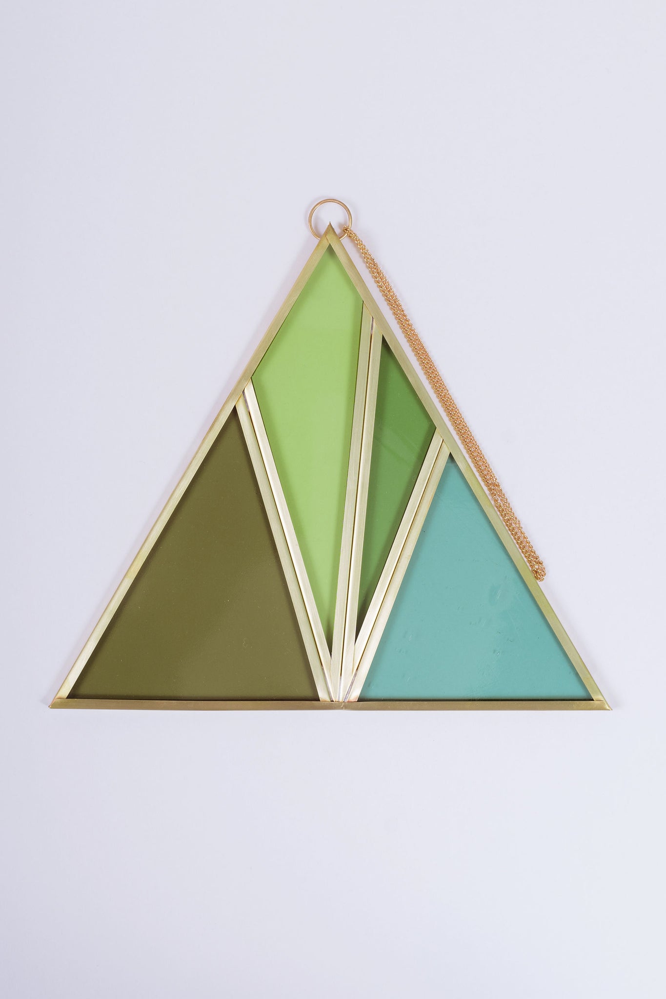 Moxie Bloom Stained Glass Triangle (no. 1)