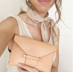 House of Verna Leather Clutch