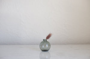 Brook Drabot Glass Mini Bud Vase in Smoked Grey